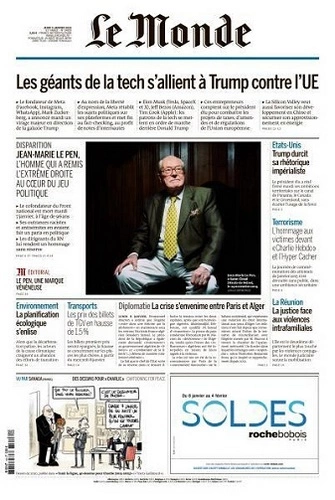 Le Monde du 09 Janvier 2025