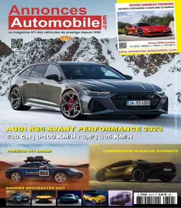 Annonces Automobile N°352 – Décembre 2022