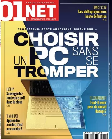 01Net N°922 Du 15 Janvier 2020