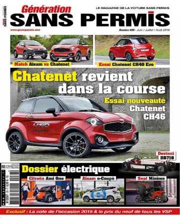 Génération Sans Permis N°39 – Juin-Août 2019