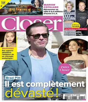 Closer N°906 Du 21 au 27 Octobre 2022