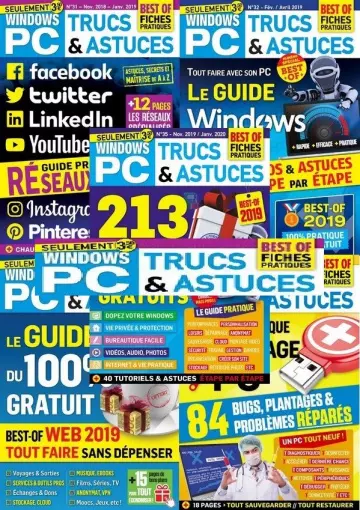 Windows PC - Trucs & Astuces - Année 2019 complète