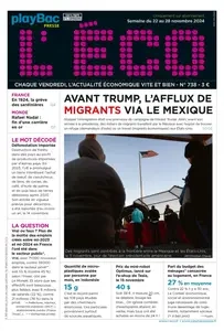 L'ÉCO N.738 - 22 Novembre 2024