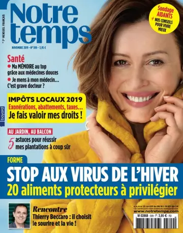 Notre Temps N°599 - Novembre 2019