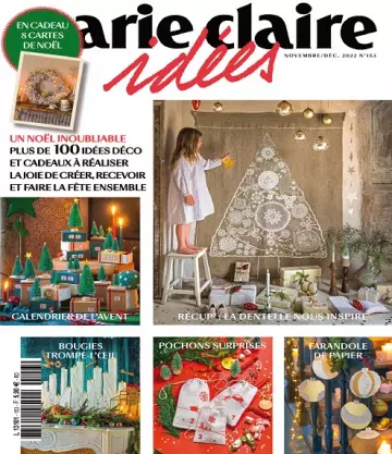 Marie Claire Idées N°153 – Novembre-Décembre 2022