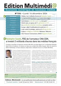 Edition Multimédi@ N.337 - 16 Décembre 2024