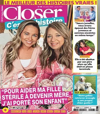 Closer C’est Leur Histoire N°48 – Décembre 2020-Janvier 2021