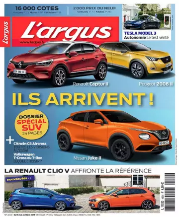 L’Argus N°4554 Du 16 Mai au 12 Juin 2019