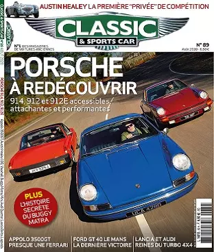 Classic et Sports Car N°89 – Août 2020