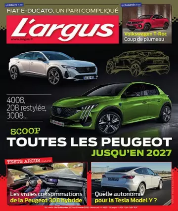 L’Argus N°4605 Du 15 Décembre 2021