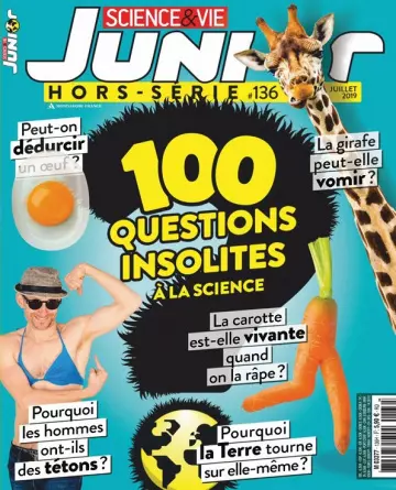 Science et Vie Junior Hors Série N°136 – Juillet 2019