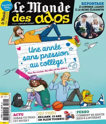 Le Monde Des Ados N°502 Du 21 Septembre 2022