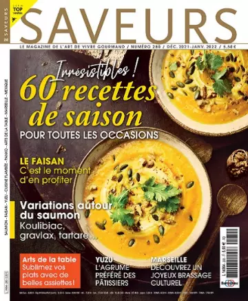 Saveurs N°280 – Décembre 2021-Janvier 2022