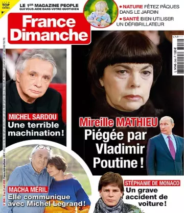 France Dimanche N°3946 Du 15 au 21 Avril 2022