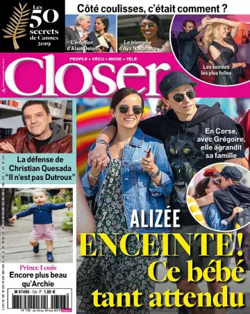 Closer N°728 Du 24 au 30 Mai 2019