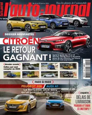 L’Auto-Journal N°1050 Du 16 au 29 Janvier 2020