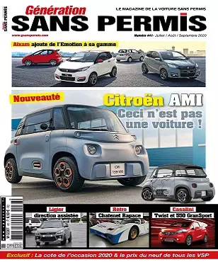 Génération Sans Permis N°41 – Juillet-Septembre 2020